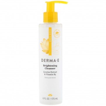 Derma E, Evenly Radiant Brightening Cleanser with Vitamin C, 6 fl oz (175 ml)