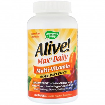 Natures Way Alive Multi Vitamin With Iron 180 Tablets