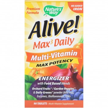 Nature's Way Alive Multivitamin Iron Free 90 Capsules