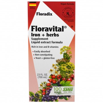 Flora Floradix Floravital Iron + Herbs Liquid 23 fl.oz