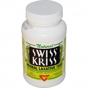 Modern Products, Swiss Kriss, Herbal Laxative Tabs, 250 Tablets