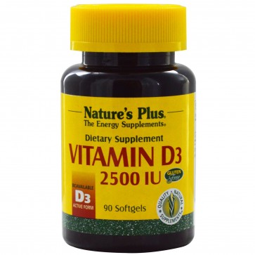 Natures Plus Vitamin D3 2500 IU | Vitamin D3 2500 IU