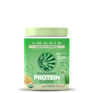 SunWarrior - Classic Organic Plant-Based Protein Natural Flavor (375g)