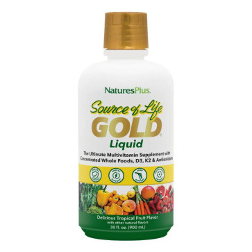 Nature's Plus Source Of Life Gold Liquid Multivitamin Tropical Fruit Flavor 30 fl oz