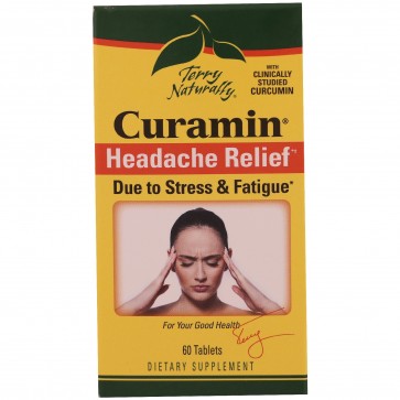 Terry Naturally Curamin Headache Relief and Caffeine | Curamin Headache Relief and Caffeine