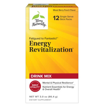 Terry Naturally Energy Revitalization Drink Mix 12 Stick Packs