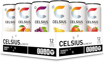Celsius Live Fit Sparkling Vibe Tropical Vibe 12 fl. oz RTD