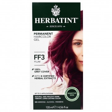 Herbal Haircolor Gel Permanent FF3 Plum by Herbatint 
