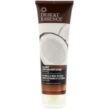 Desert Essence Hand and Body Lotion, Coconut - 8 fl oz tube