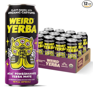 Drink Weird - Organic Acai Pomegranate Yerba Mate – 16oz Can