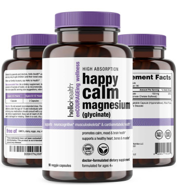 Hello Health Magnesium Glycinate capsules - 90 count