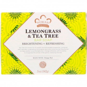 Nubian Heritage-Lemongrass&Tea Tree Soap 5oz