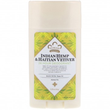 Nubian Heritage 24 Hour All Natural Deodorant African Black Soap with Aloe & Vitamin E 2.25 oz