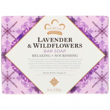 Nubian Heritage Lavender & WildFlowers Bar Soap 5 oz