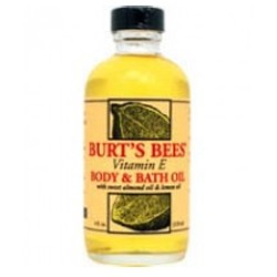 Burt's Bees Vitamin E Body & Bath Oil with Sweet Almond Oil & Lemon Oil 4 fl oz