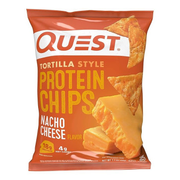 Quest Nutrition Nacho Cheese Tortilla Style Protein Chips, 18g Protein, 1.1 oz bag