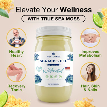 True Sea Moss, Sea Moss Gel, Wildcrafted, 16 fl oz (453 g)