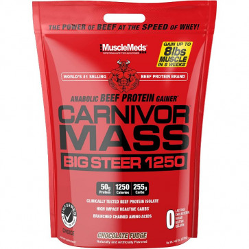 MuscleMeds Carnivor Mass Big Steer 1250 Chocolate Fudge 15 lbs