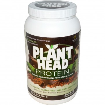 Genceutic Naturals Plant Head Protein Chocolate 1.8 lb (810 g)