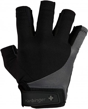 BioFlex Real Leather Glove Black/Gray by Harbinger