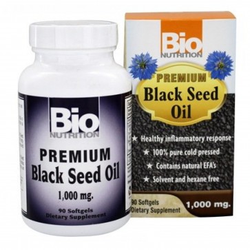 Bio Nutrition Premium Black Seed Oil 1000 mg 90 Capsules