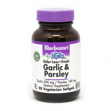 Bluebonnet Odor Less Fresh Garlic & Parsley 90 Vegetarian Softgels