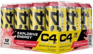 Cellucor C4 On the Go Sparkling Strawberry Watermelon Ice 16 oz Can