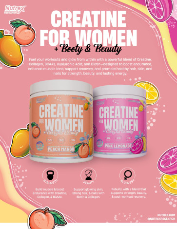 Nutrex Creatine For Women +Booty & Beauty - Pink Lemonade