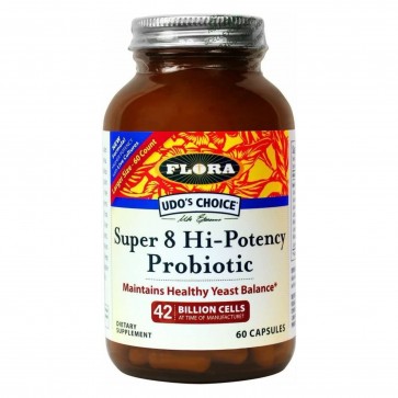 Flora Udo's Choice Super 8 Hi-Potency Probiotic 60 Capsules