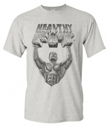 Healthy 'N Fit Grey T-Shirt (Large)