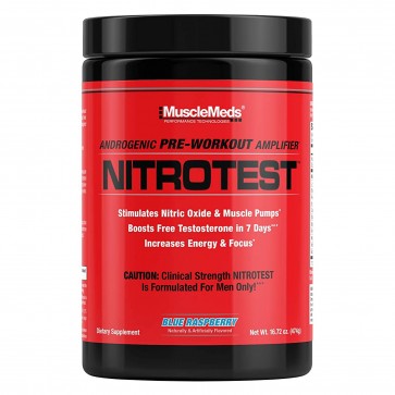 NitroTest Pre Workout Blue Raspberry
