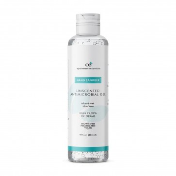 Optimum Essentials Hand Sanitizer Unscented Antimicrobial Gel