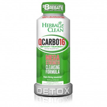 Herbal Clean QCarbo16 Detox Green Apple Cranberry 16 oz | QCarbo16 Detox Green Apple Cranberry 16 oz