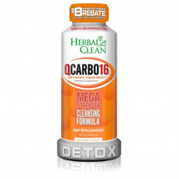 Herbal Clean QCarbo16 Detox Orange 16 oz | QCarbo16 Detox Orange 16 oz