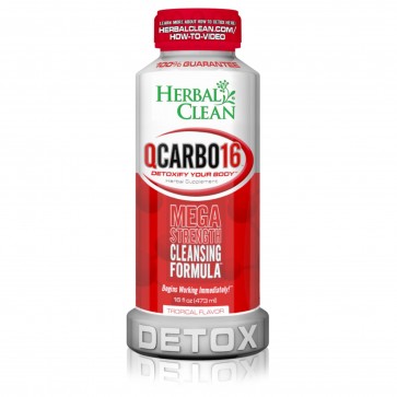 Herbal Clean QCarbo16 Detox Tropical 16 oz | QCarbo16 Detox Tropical 16 oz