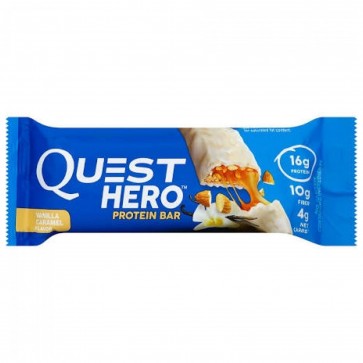 Quest Nutrition, Hero Protein Bar, Vanilla Caramel, 1 Bar, 2.12 oz (60g) Each