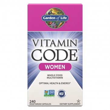 Garden of Life Vitamin Code Women Multivitamin 240 Vegetarian Capsules