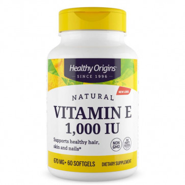 Healthy Origins Vitamin E 1000 IU 60 Softgels