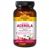 Country Life Chewable Acerola Vitamin C Complex 500mg Berry 180 Wafers