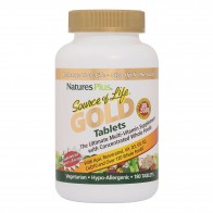 Nature's Plus Source of Life Gold Tablets Ultimate Multi-Vitamin with Concentrated Whole Foods 180 Tablets