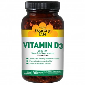 Vitamin D3 2500iu 200 softgels