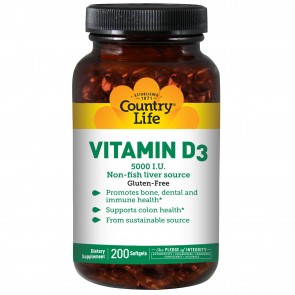 Vitamin D3 (5000 IU) - 200 Softgels