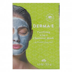 DERMA E Purifying 2-In-1 Charcoal Mask, .03 Ounce