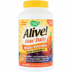 Nature's Way Alive Multi Vitamin Iron Free 180 Tablets