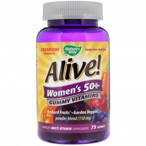 Nature's Way Alive Women's 50+ Gummy Vitamins 75 Gummies