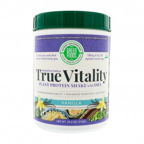 Green Foods True Vitality Plant Protein Shake with DHA Vanilla 25.2 oz
