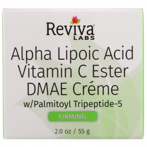 Reviva Labs - Alpha Lipoic Acid, Vitamin C Ester, & DMAE Cream- 2 oz