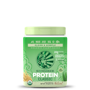 SunWarrior - Classic Organic Plant-Based Protein Natural Flavor (375g)