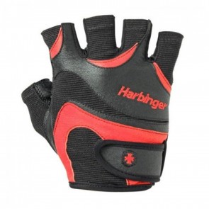 Mens FlexFit Gloves Black and Red