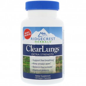 Ridgecrest Herbals ClearLungs Extra Strength 120 vcaps